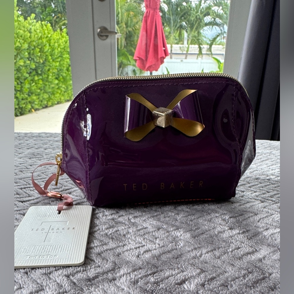 Ted Baker Glossy Purple Makeup Pouch